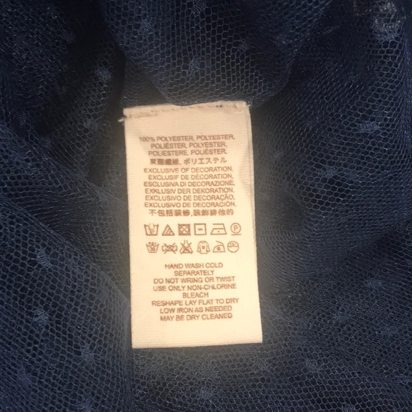 Free People Navy Blue Mesh Top! - Picture 7 of 7